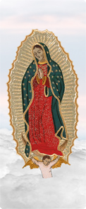 Lady of Guadalupe Clouds White